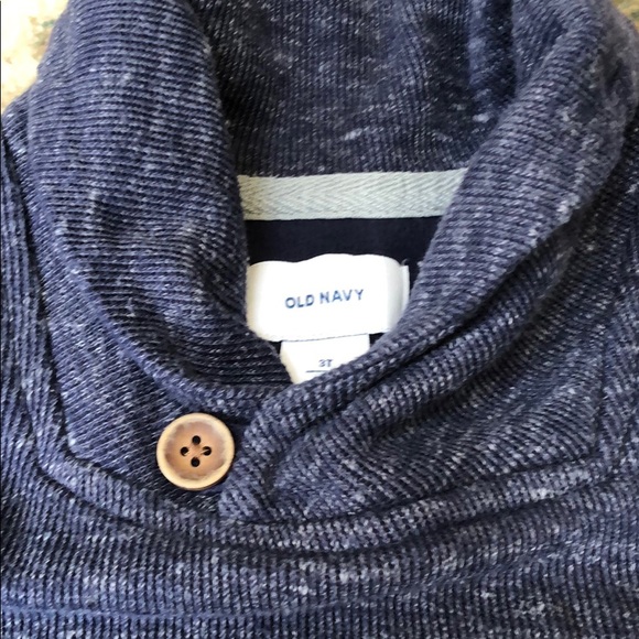 Shawl collar sweater for little boy 3T - Picture 3 of 4